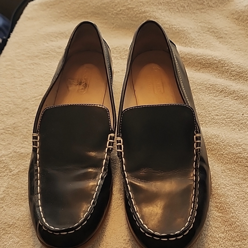 Coach Navy Loafers